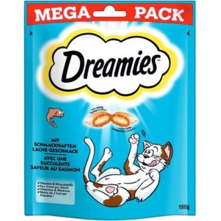 Dreamies Mega Pack s lososem 180g cat AKCE